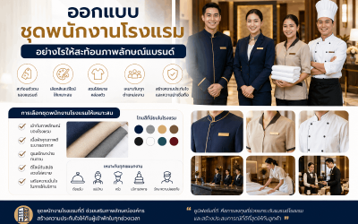 ออกแบบชุดพนักงานโรงแรมอย่างไรให้สะท้อนภาพลักษณ์แบรนด์อย่างมืออาชีพ